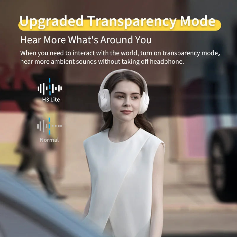 QCY H3 Lite ANC Wireless Headphones Bluetooth 5.3 Over Ear
