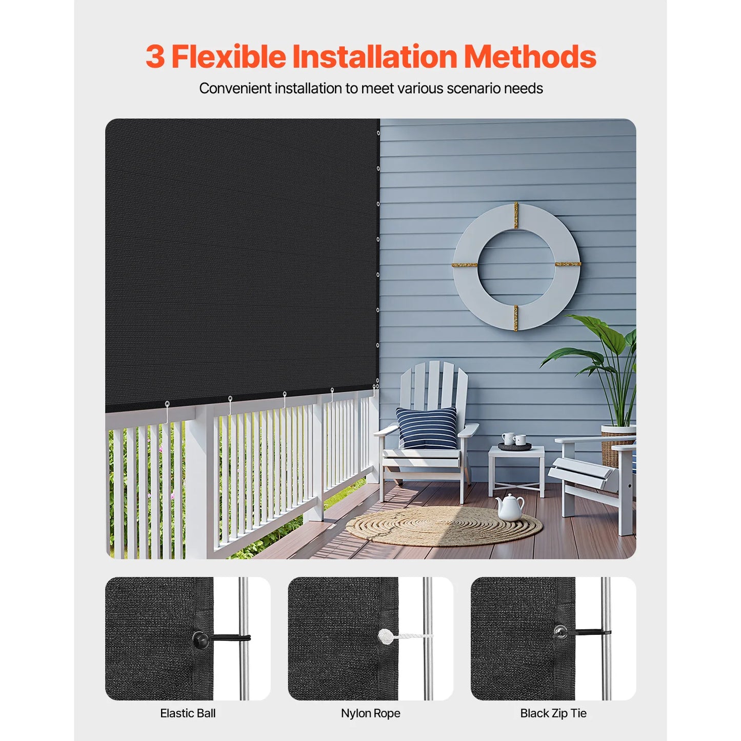 SucceBuy Sun Shade Cloth 140 GSM HDPE Canopy For Outdoor