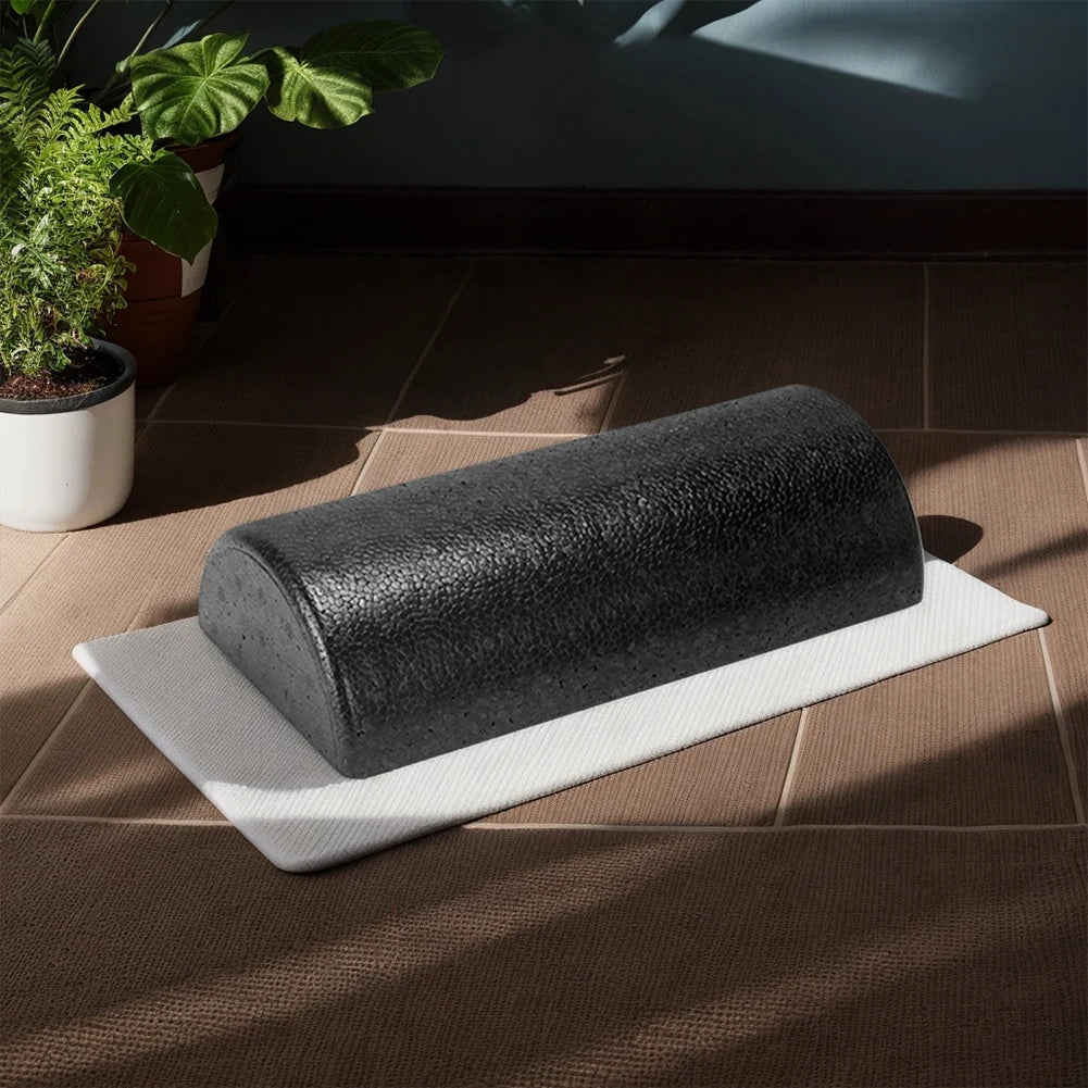 Shunmaii High Density Half Round Yoga Roller Massage Foam Roller