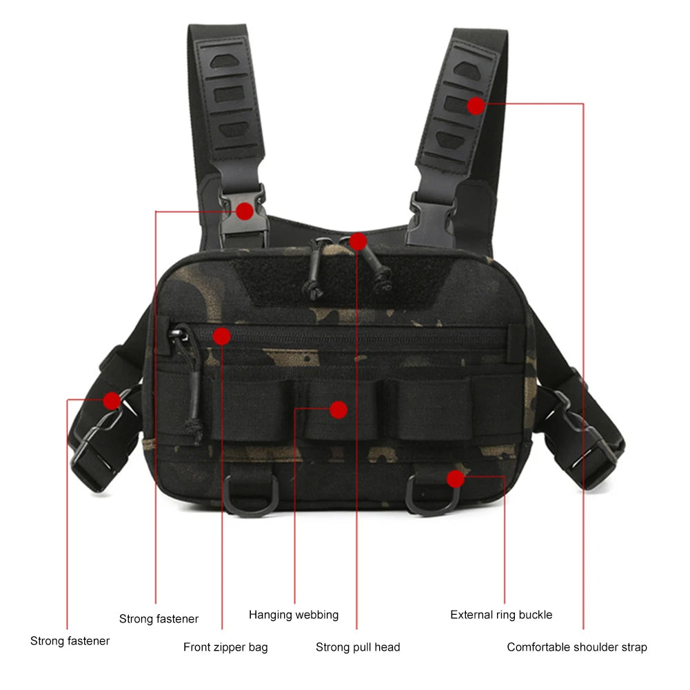 JOCESTYLE Fishing Tackle Bags Waist Pack With Lure Box Storage