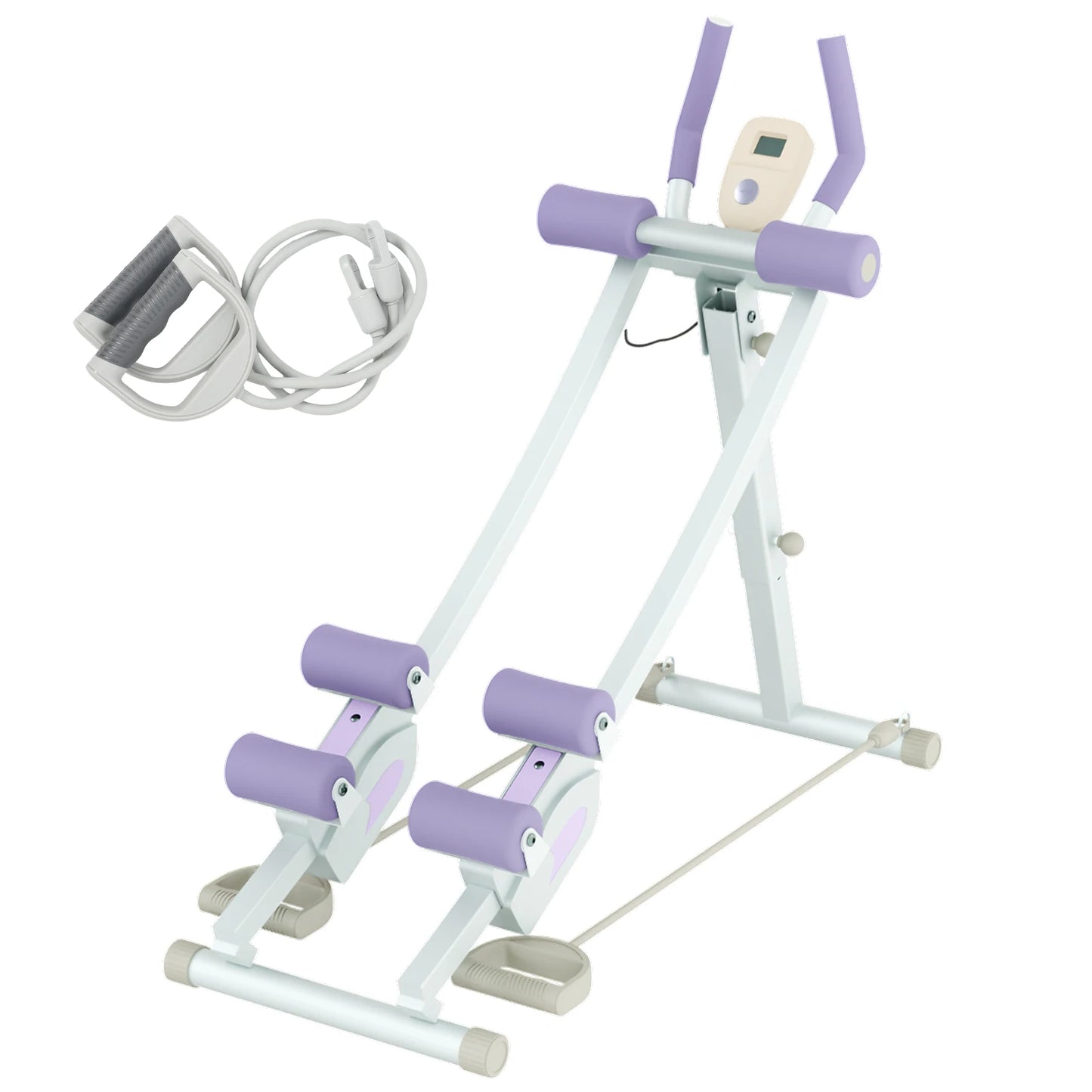 Monorail Ab Machine Adjustable Height Waist Trainer With Four Levels