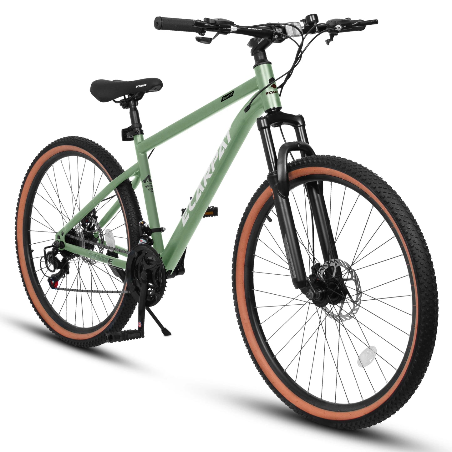 Ecarpat Unisex Mountain Bike 21-Speed Hard Tail Steel Frame