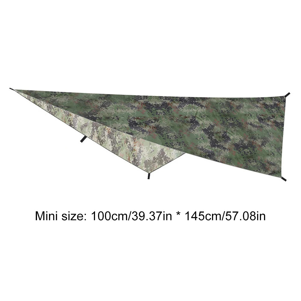 APWIKOGERC Portable Camouflage Awning Shade Camping Tarp Waterproof
