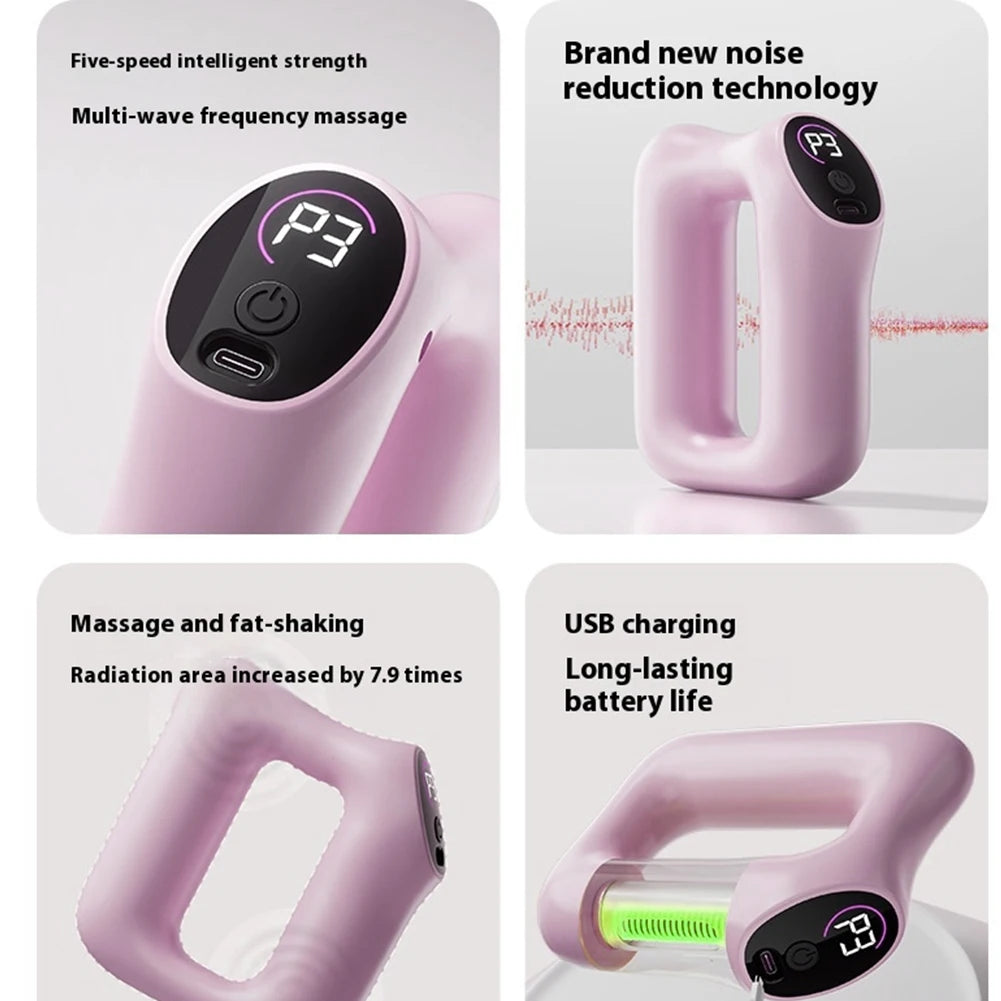 APWIKOGER Full Body Fascia Ring Massage Gun With 5 Modes