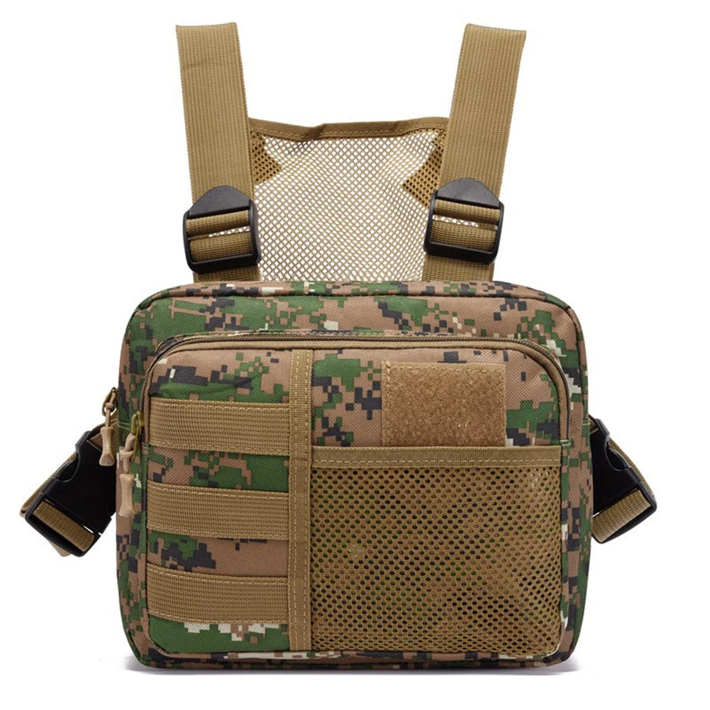 Shunmaii Men's Tactical Chest Bag Molle Outdoor Backpack