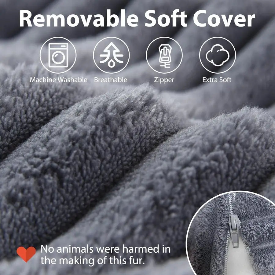 Reading Pillow With Built-In Arms For Extra Back Support