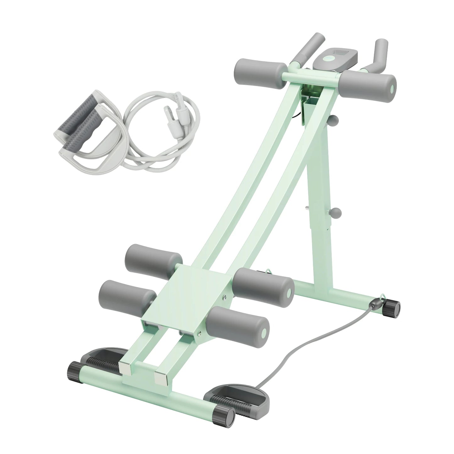 Monorail Ab Machine Adjustable Height Waist Trainer With Four Levels