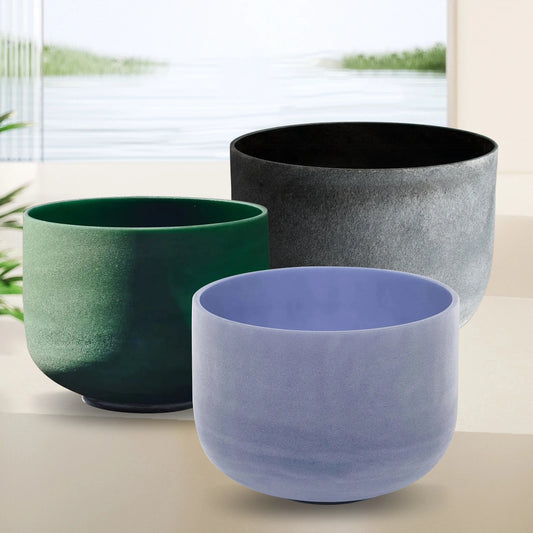 Hye-eun Obsidian Gemstone Crystal Singing Bowl for Meditation