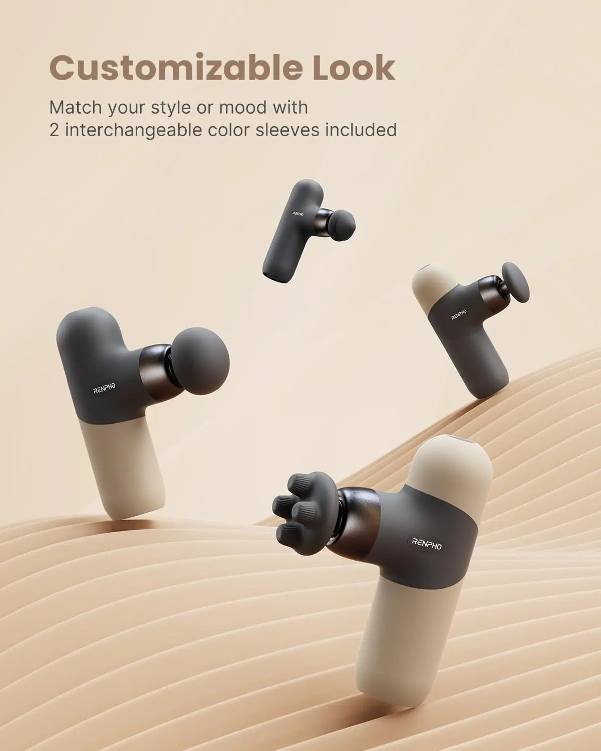 Mini Thermal Massage Gun With Heat Portable Deep Tissue Massager