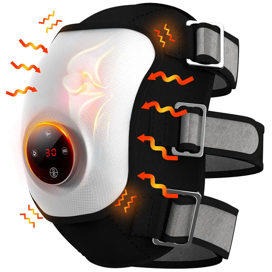 Knee Heating Massage Pad Infrared Heat And Vibration Pain Relief