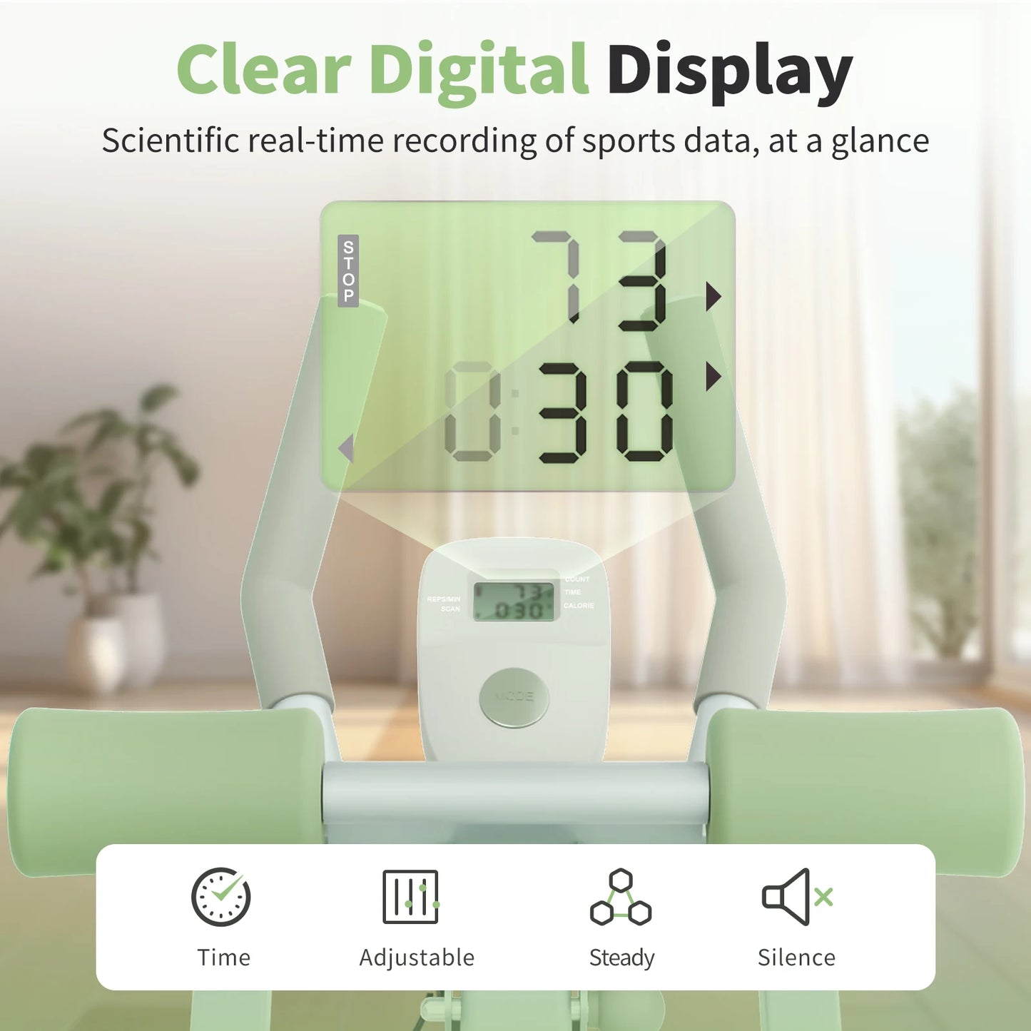 Monorail Ab Machine Adjustable Height Waist Trainer With Four Levels