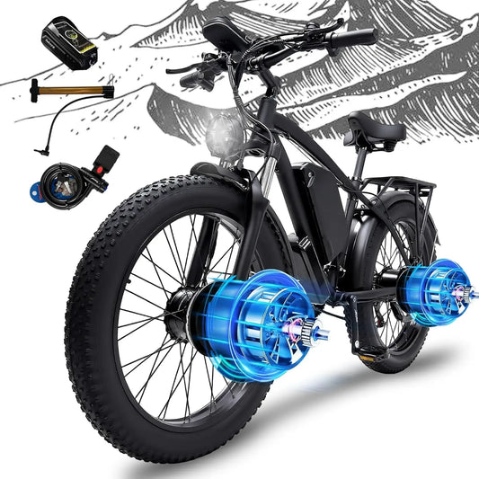 NOVA X1 6000W Dual Motor Electric Bike For All Terrain