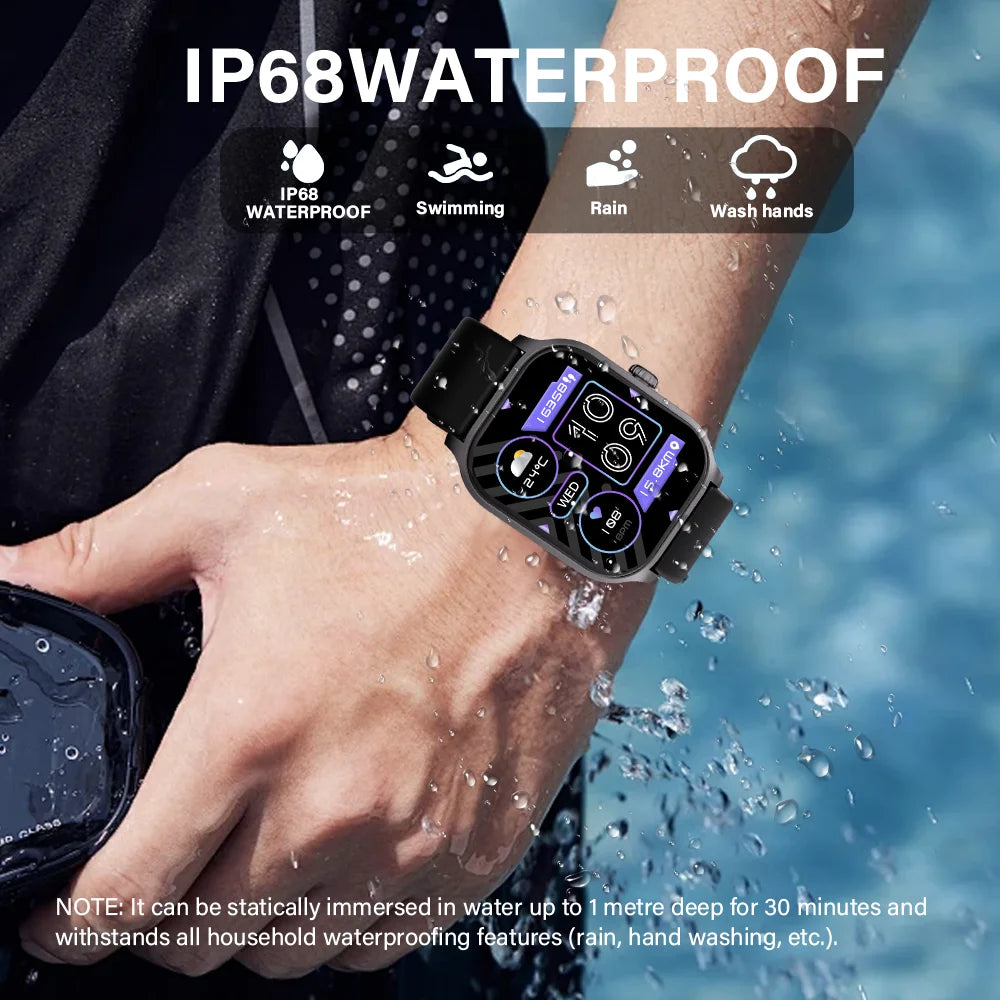 LAXASFIT Smart Watch Bluetooth Call With Voice Assistant