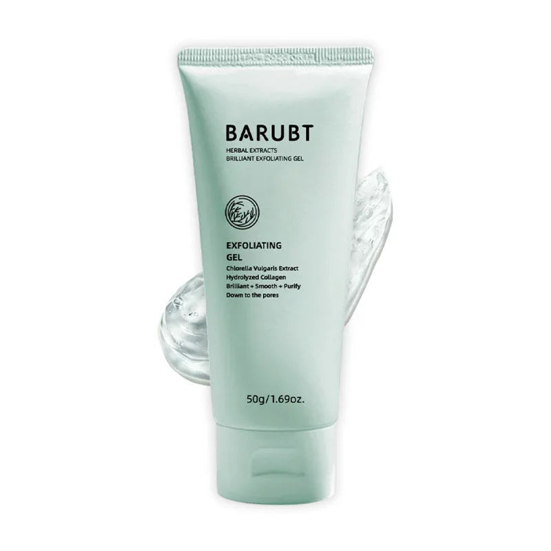 Herbal Exfoliating Gel Deep Cleanse Gentle Skin Scrub Brightening Moisturizing