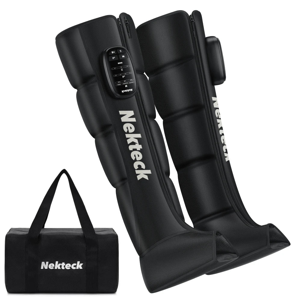 Nekteck Cordless Air Pressure Leg Massager Boots With Storage Bag