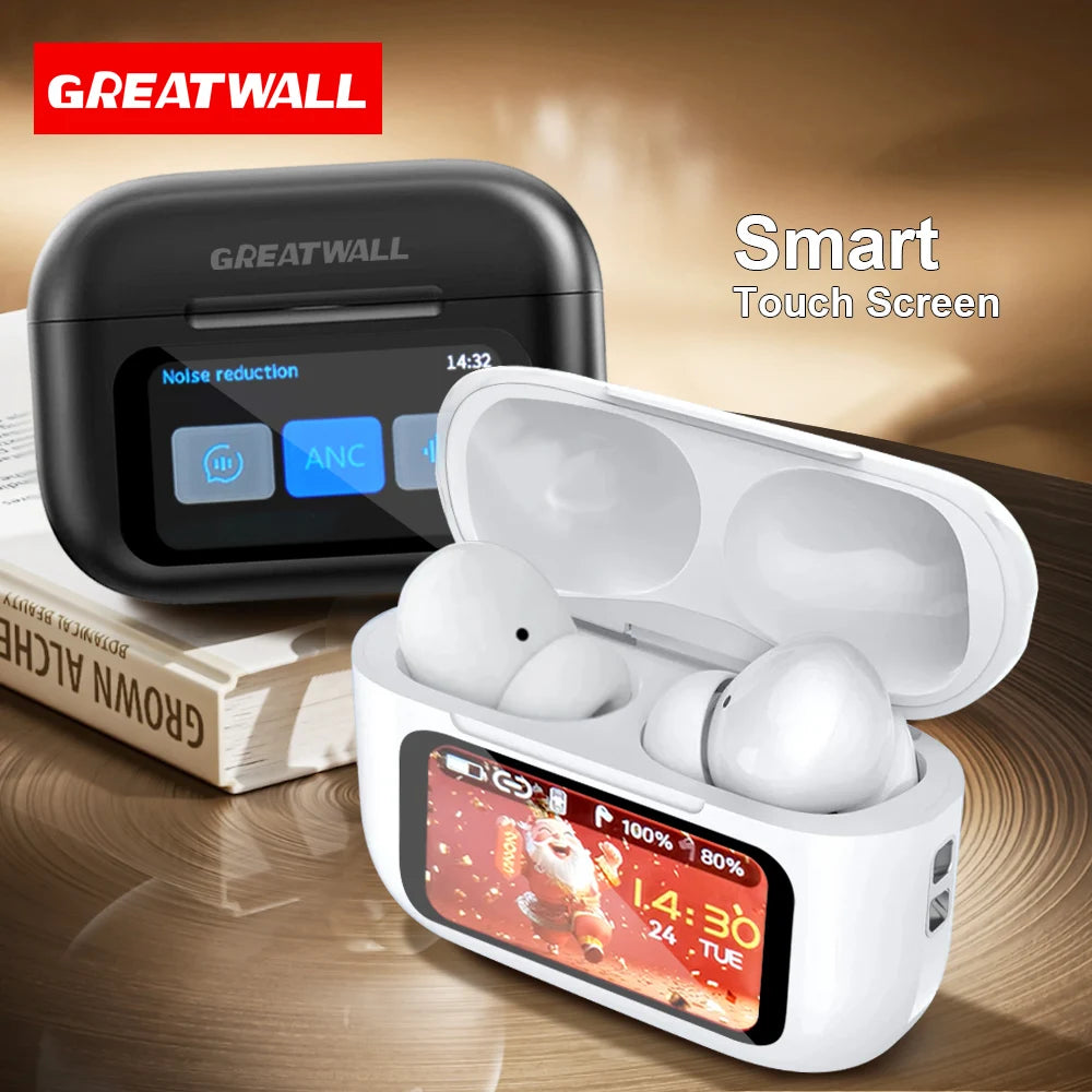GREATWALL Wireless Earphones With Active Noise Cancelling And Microphone
