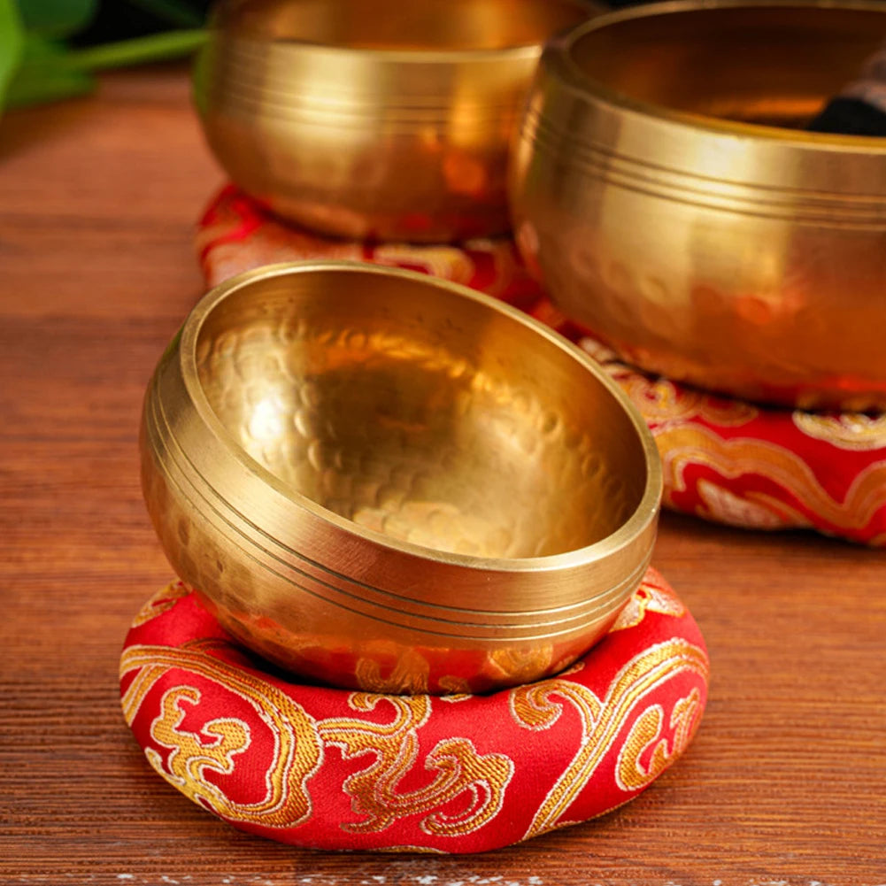 NONED Tibetan Singing Bowl Set for Meditation and Yoga