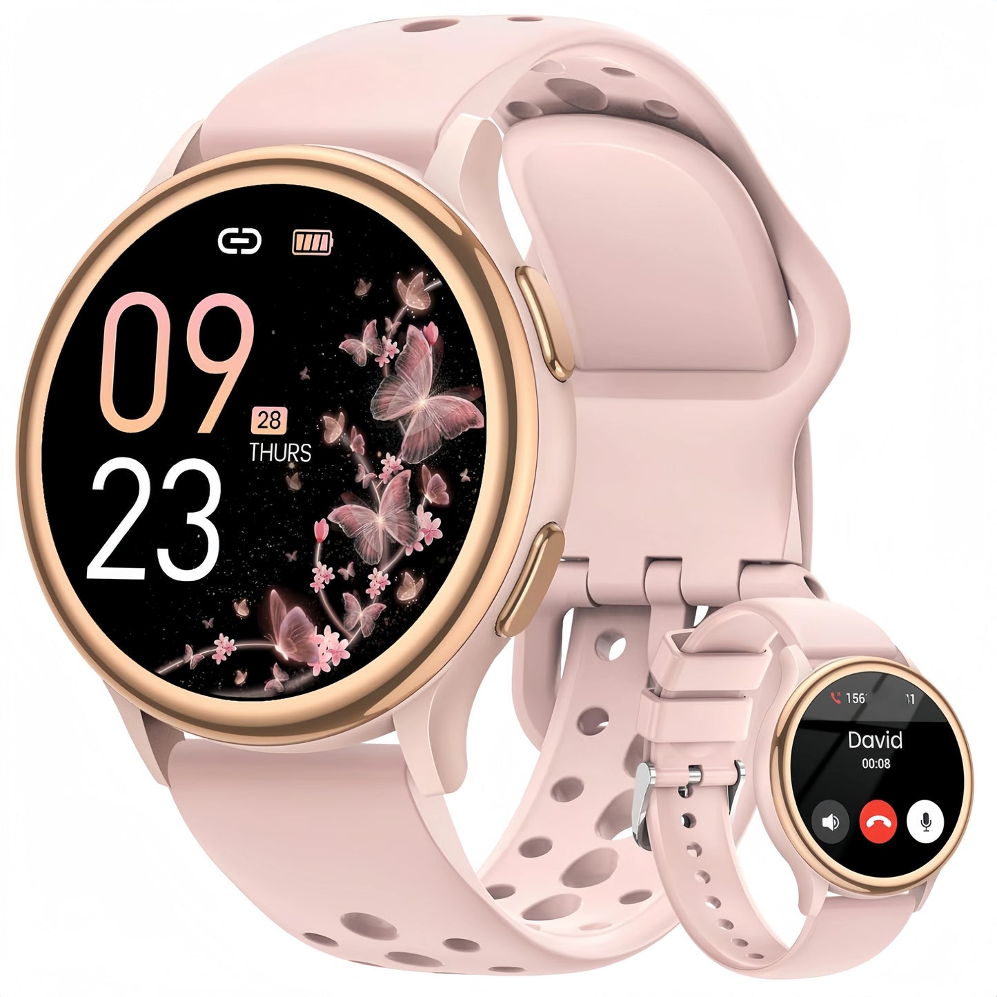 AnyloopCa Women Smartwatch Fitness Tracker 400+ Faces and Female Health